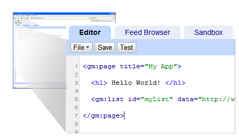 Google Mashup Editor